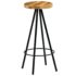 vidaXL Bar Chairs 4 pcs Solid Mango Wood - Image 4