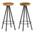 vidaXL Bar Set 3 Piece Solid Mango Wood 60x60x107 cm - Image 8