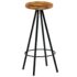 vidaXL Bar Set 3 Piece Solid Mango Wood 60x60x107 cm - Image 9