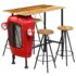 vidaXL Bar Set 5 Piece Solid Mango Wood 120x60x107 cm - Image 2