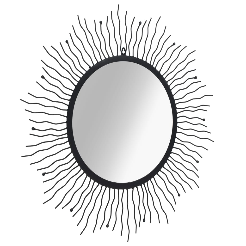 8718475606116_g_en_hd_1 vidaXL Wall Mirror Sunburst 80 cm Black - Image 2