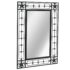 vidaXL Wall Mirror Rectangular 50x80 cm Black - Image 2