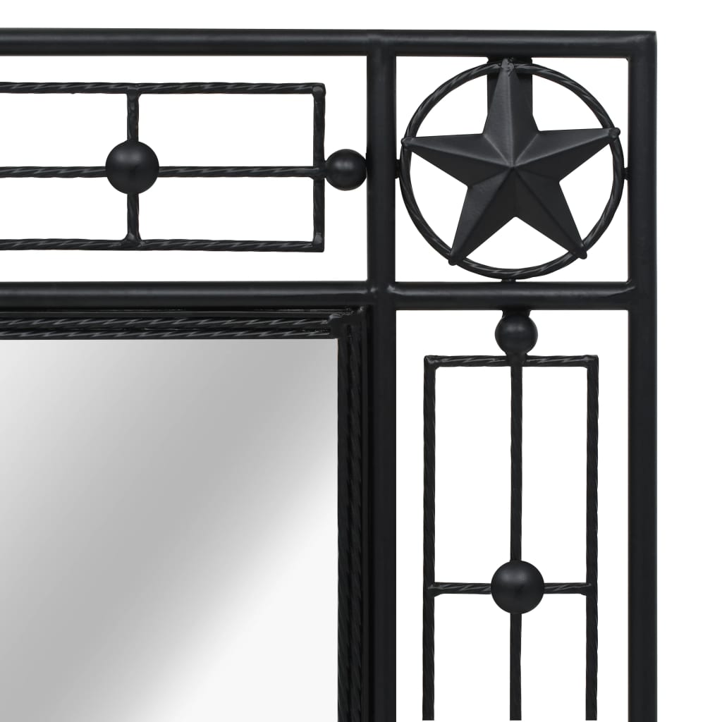 8718475606123_g_en_hd_3 vidaXL Wall Mirror Rectangular 50x80 cm Black - Image 4