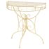 vidaXL Side Table Vintage Style Half Round Metal 72x36x74 cm Gold