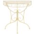 vidaXL Side Table Vintage Style Half Round Metal 72x36x74 cm Gold - Image 2