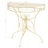 vidaXL Side Table Vintage Style Half Round Metal 72x36x74 cm Gold - Image 7