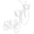 vidaXL Plant Stand Bicycle Shape Vintage Style Metal - Image 4