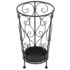 vidaXL Umbrella Stand Vintage Style Metal 26x46 cm Black - Image 2