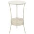 vidaXL Bistro Table Vintage Style Round Metal 40x70 cm White