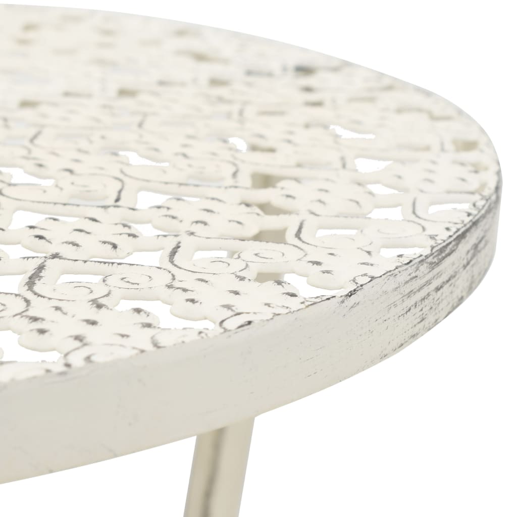 8718475606253_g_en_hd_2 vidaXL Bistro Table Vintage Style Round Metal 40x70 cm White - Image 3