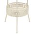 vidaXL Bistro Table Vintage Style Round Metal 40x70 cm White - Image 5