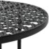 vidaXL Bistro Table Black 40x70 cm Metal - Image 3
