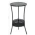 vidaXL Bistro Table Black 40x70 cm Metal - Image 6