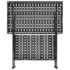 vidaXL Folding Tea Table Vintage Style Metal 58x35x72 cm Black - Image 4