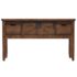 vidaXL Console Table Solid Fir Wood 131x35.5x75 cm Brown - Image 2