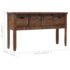 vidaXL Console Table Solid Fir Wood 131x35.5x75 cm Brown - Image 11