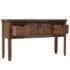 vidaXL Console Table Solid Fir Wood 131x35.5x75 cm Brown - Image 4