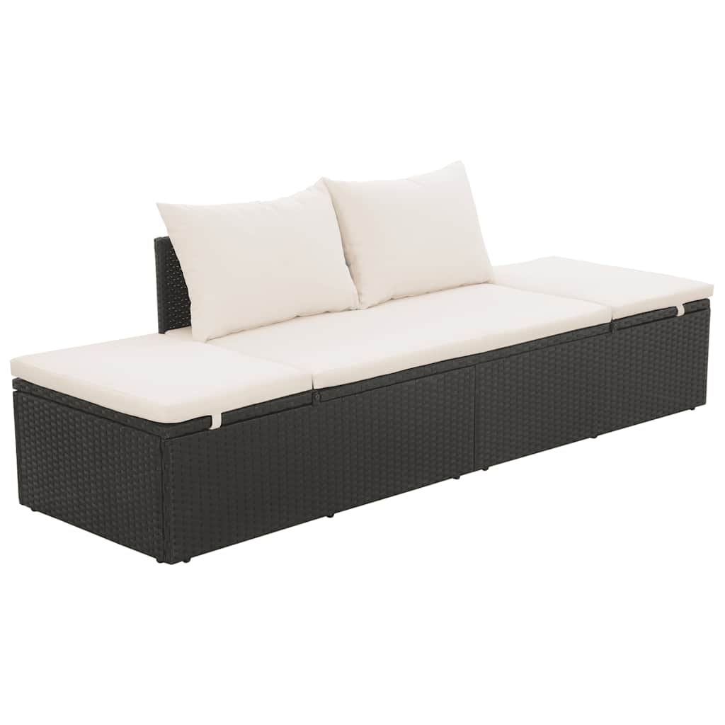 8718475606994_a_en_hd_1 vidaXL Garden Bed Black 195x60 cm Poly Rattan - Image 2