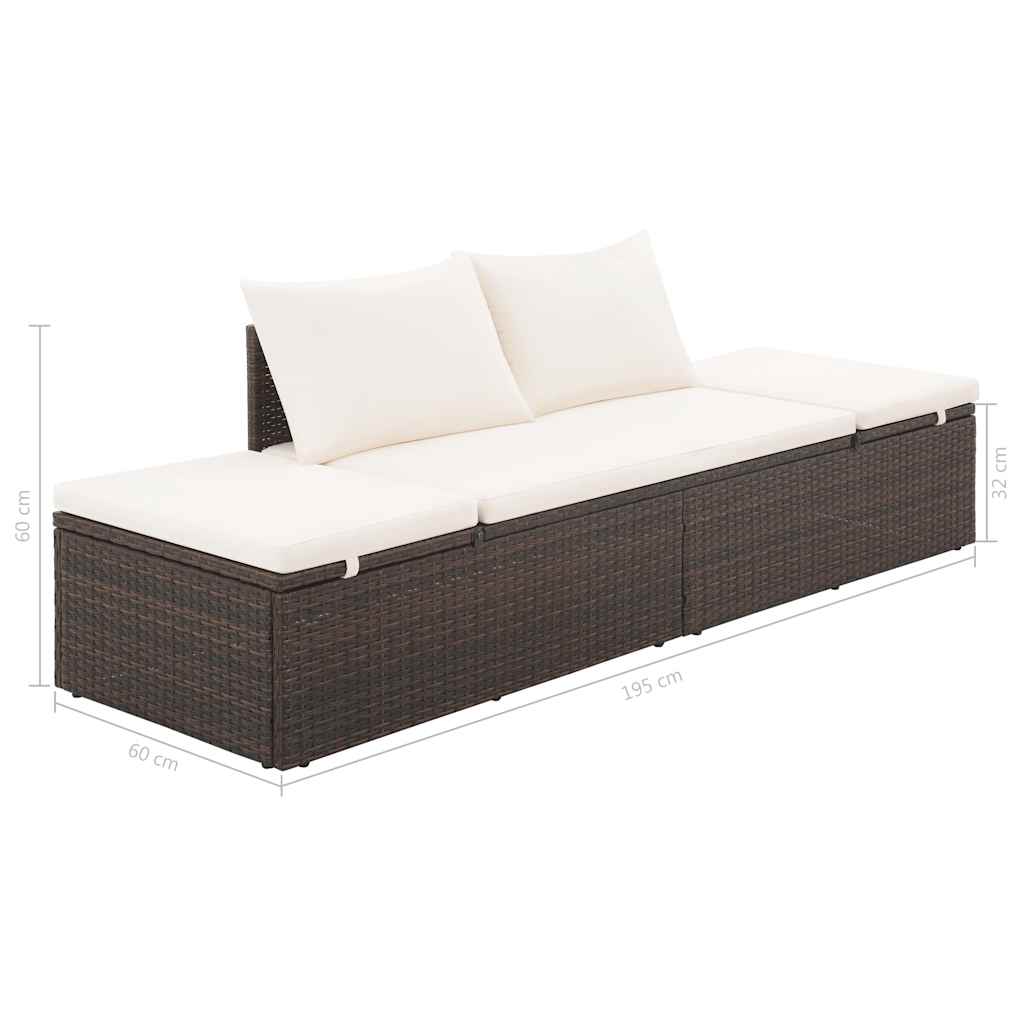 8718475607007_g_en_hd_5 vidaXL Garden Bed Brown 195x60 cm Poly Rattan - Image 7