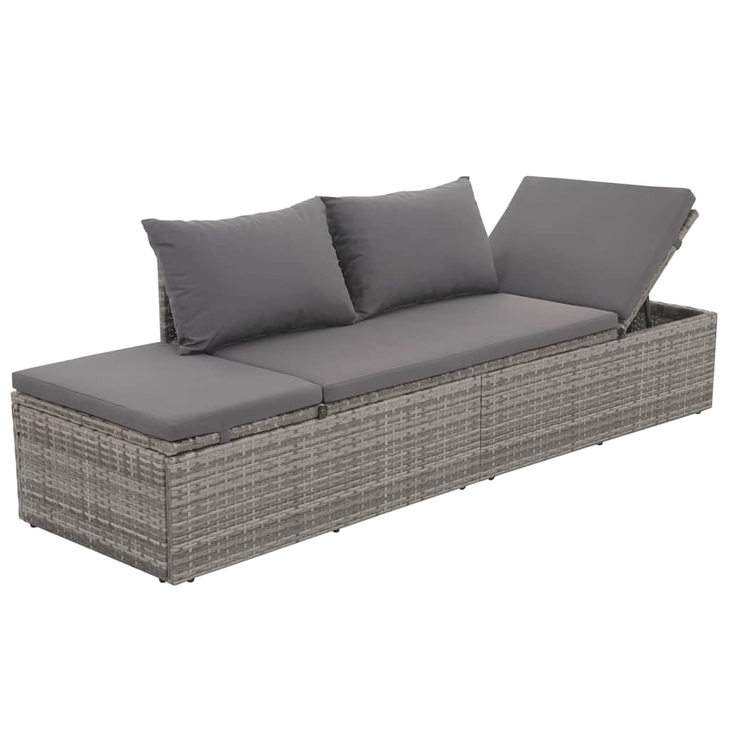8718475607014_g_en_hd_3 vidaXL Garden Bed Grey 195x60 cm Poly Rattan - Image 5