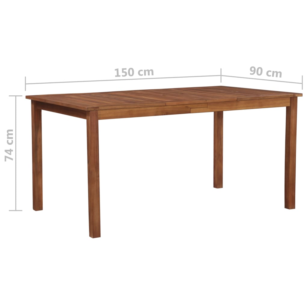 8718475607366_g_en_hd_4 vidaXL Garden Table 150x90x74 cm Solid Acacia Wood - Image 5