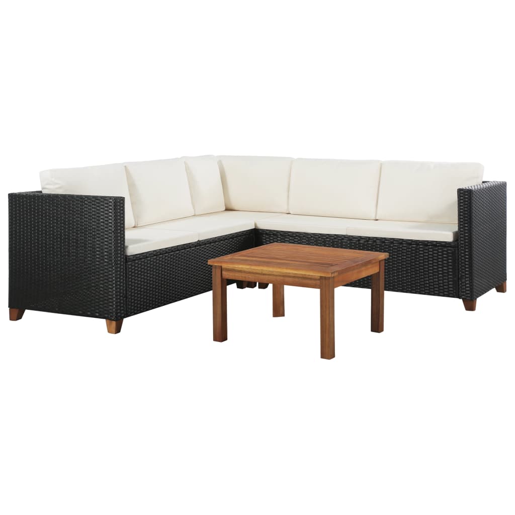 8718475607380_a_en_hd_1 vidaXL 4 Piece Garden Lounge Set with Cushions Poly Rattan Black - Image 1