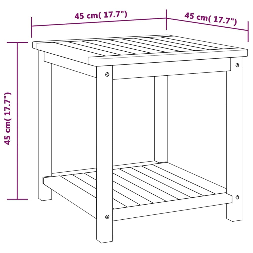 8718475609452_g_en_hd_4 vidaXL Side Table Solid Acacia Wood 45x45x45 cm - Image 6