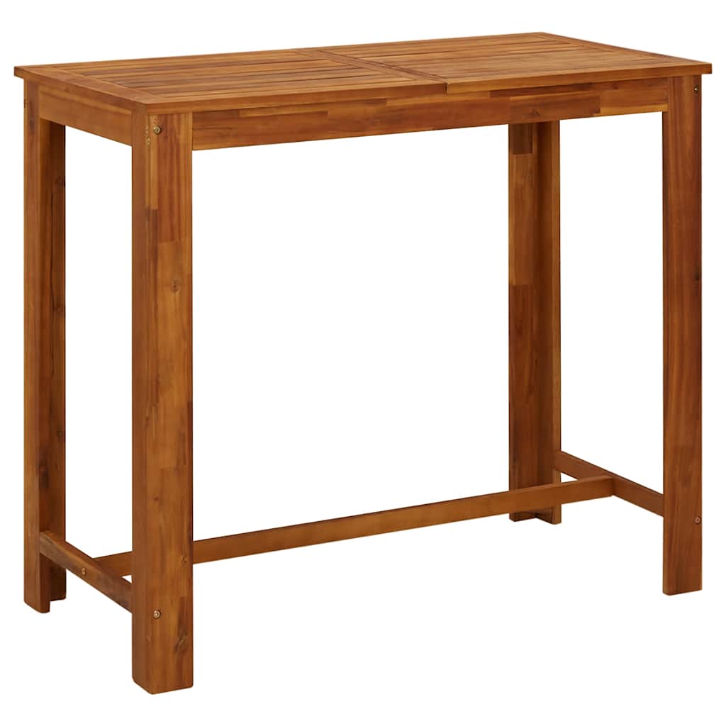 8718475609513_a_en_hd_1 vidaXL Bar Table Solid Acacia Wood 120x60x105 cm - Image 2