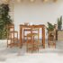vidaXL Bar Table Solid Acacia Wood 120x60x105 cm - Image 3