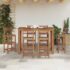 vidaXL Bar Table Solid Acacia Wood 150x70x105 cm - Image 3