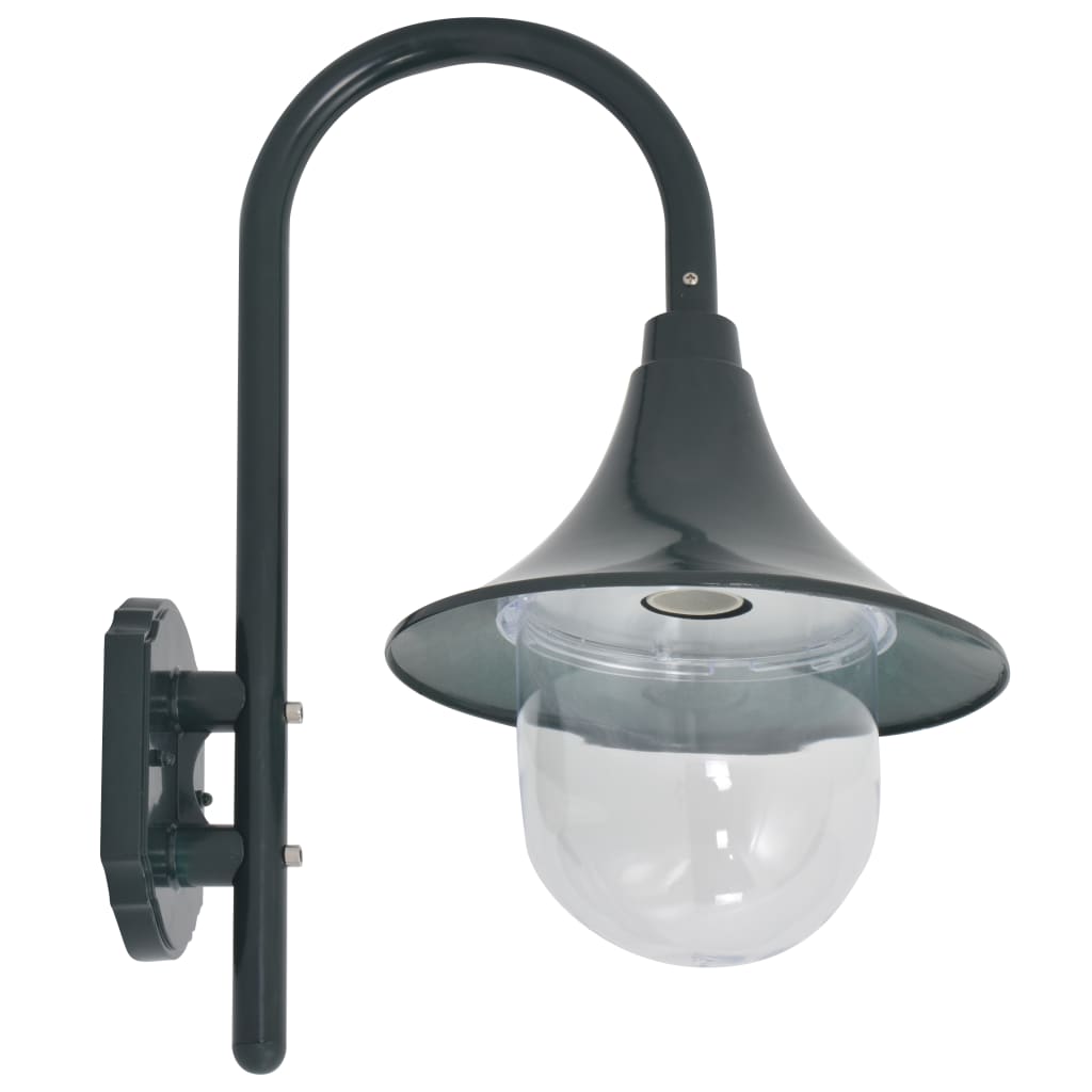 8718475610601_g_en_hd_1 vidaXL Garden Wall Lamp E27 42 cm Aluminium Dark Green - Image 2