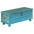 vidaXL Storage Chest Solid Mango Wood Blue 100x40x41 cm - Image 12