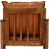 vidaXL Armchair Brown Real Leather with Acacia Wood - Image 7