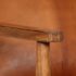 vidaXL Armchair Brown Real Leather with Acacia Wood - Image 8