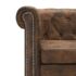 vidaXL L-shaped Chesterfield Sofa Artificial Suede Leather Brown - Image 4