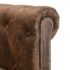 vidaXL L-shaped Chesterfield Sofa Artificial Suede Leather Brown - Image 5
