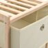vidaXL Storage Rack with 5 Fabric Baskets Cedar Wood Beige - Image 5