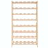 vidaXL Wine Rack Cedar Wood 57.5x28x102 cm - Image 4