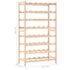 vidaXL Wine Rack Cedar Wood 57.5x28x102 cm - Image 8