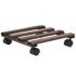 vidaXL Plant Rollers 4 pcs Cedar Wood 25x25 cm - Image 2