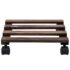 vidaXL Plant Rollers 4 pcs Cedar Wood 25x25 cm - Image 3