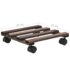 vidaXL Plant Rollers 4 pcs Cedar Wood 25x25 cm - Image 6