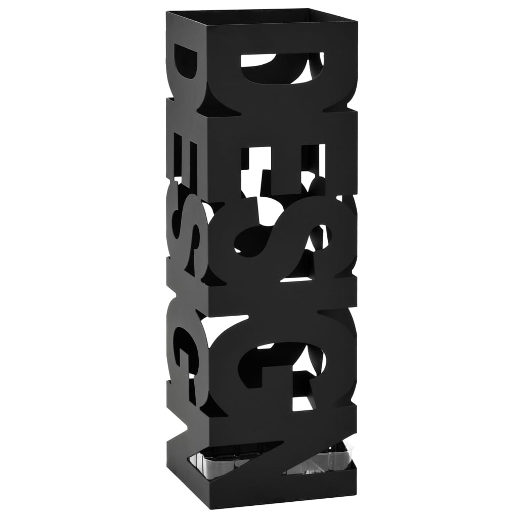 8718475613022_a_en_hd_1 vidaXL Umbrella Stand Design Steel Black - Image 1