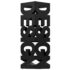 vidaXL Umbrella Stand Design Steel Black - Image 2