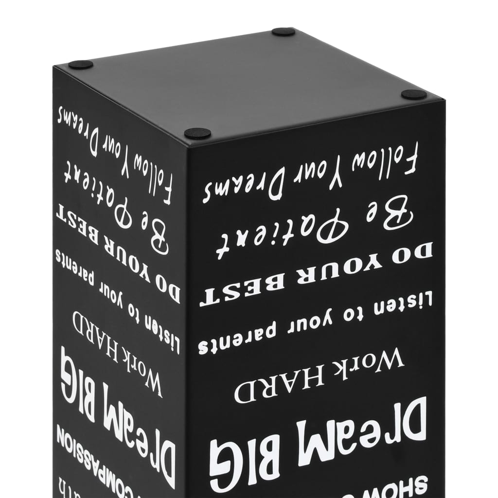 8718475613046_g_en_hd_4 vidaXL Umbrella Stand Text Steel Black - Image 5