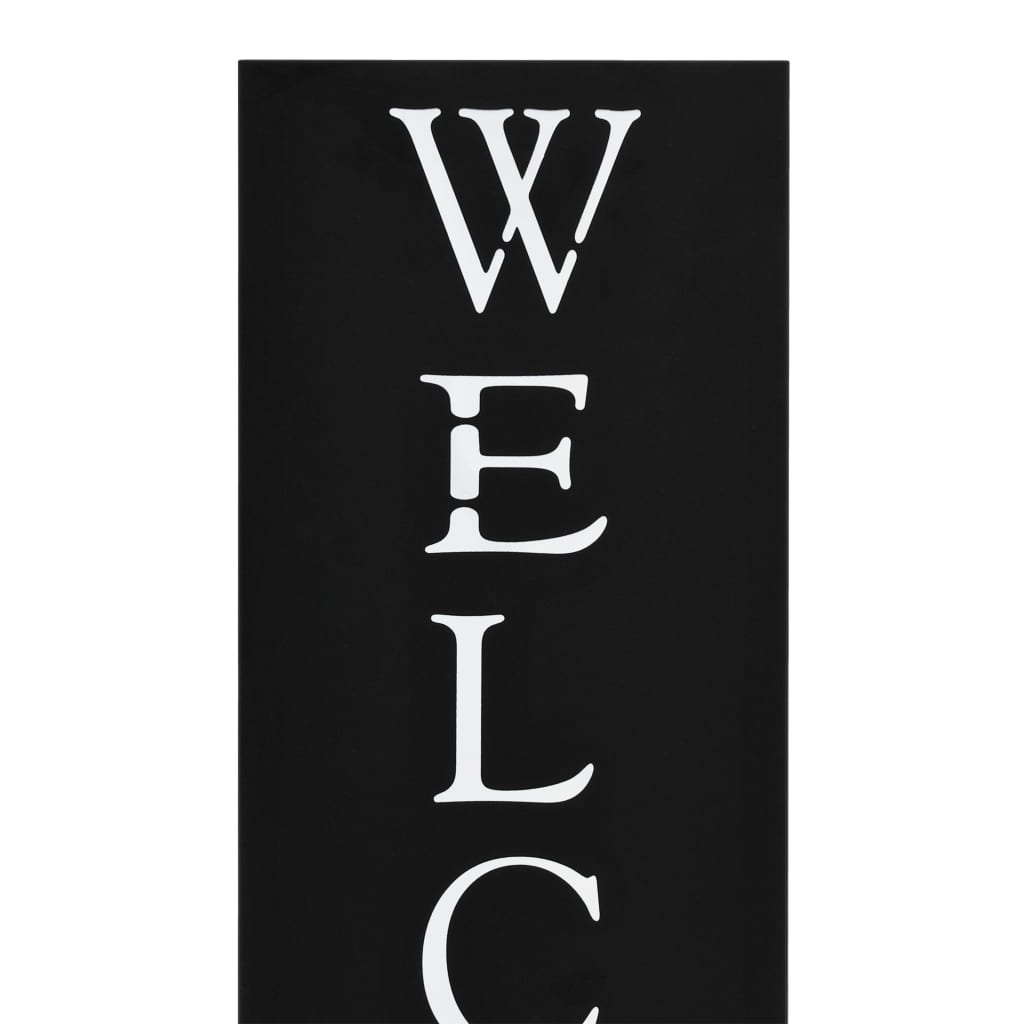 8718475613053_g_en_hd_2 vidaXL Umbrella Stand Welcome Steel Black - Image 3