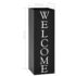 vidaXL Umbrella Stand Welcome Steel Black - Image 6