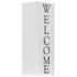 vidaXL Umbrella Stand Welcome Steel White - Image 2