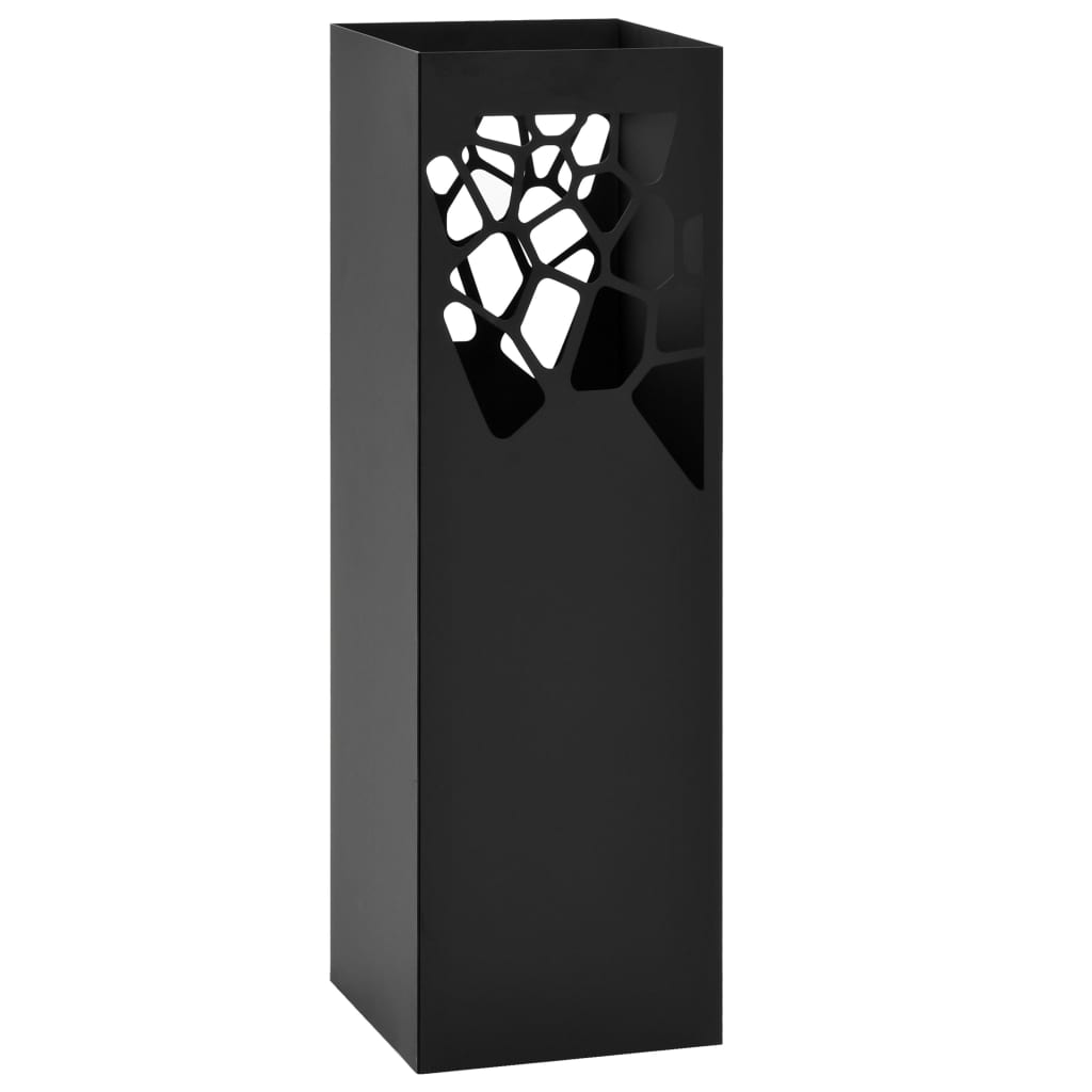 8718475613077_a_en_hd_1 vidaXL Umbrella Stand Stones Steel Black - Image 1