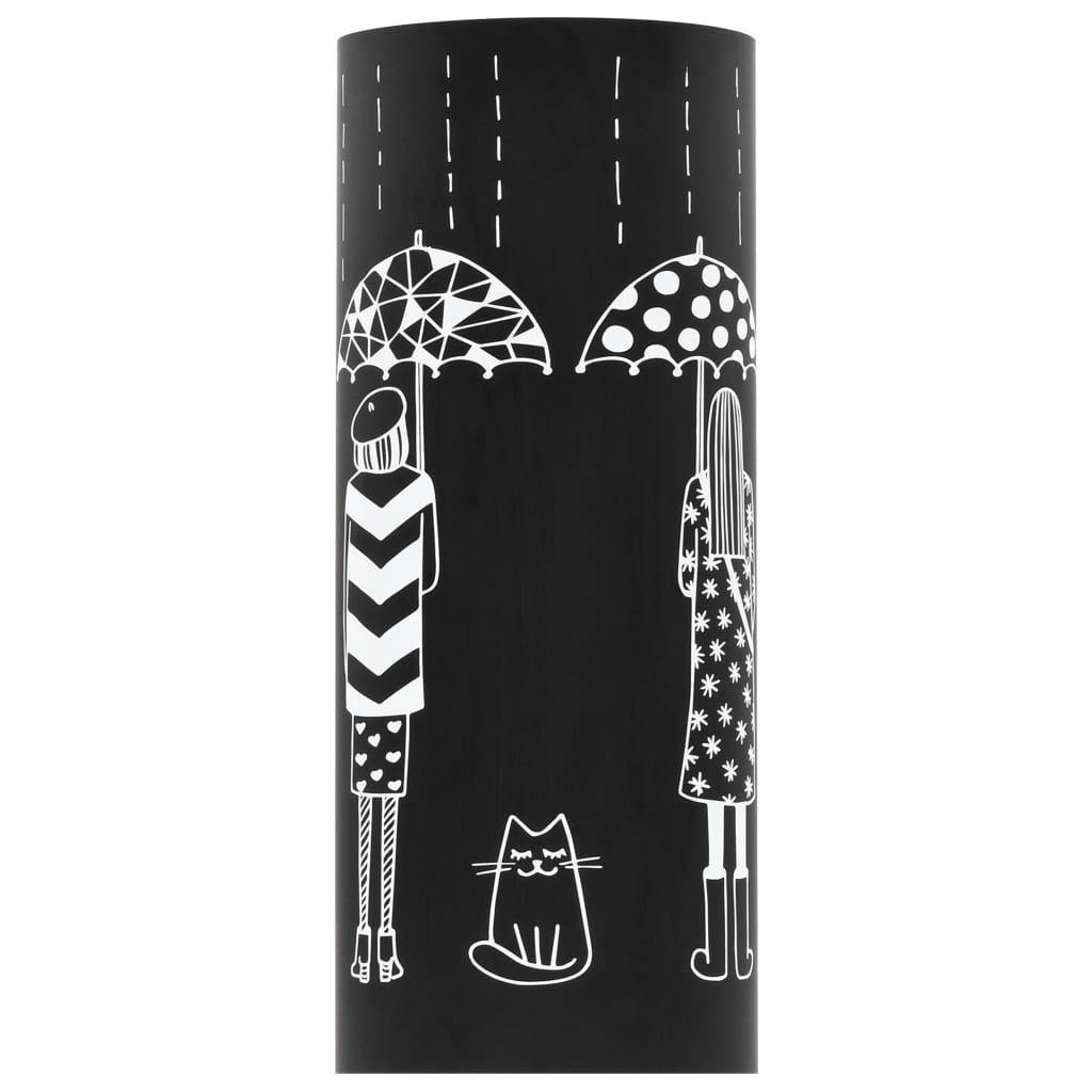 8718475613091_g_en_hd_1 vidaXL Umbrella Stand Women Steel Black - Image 2